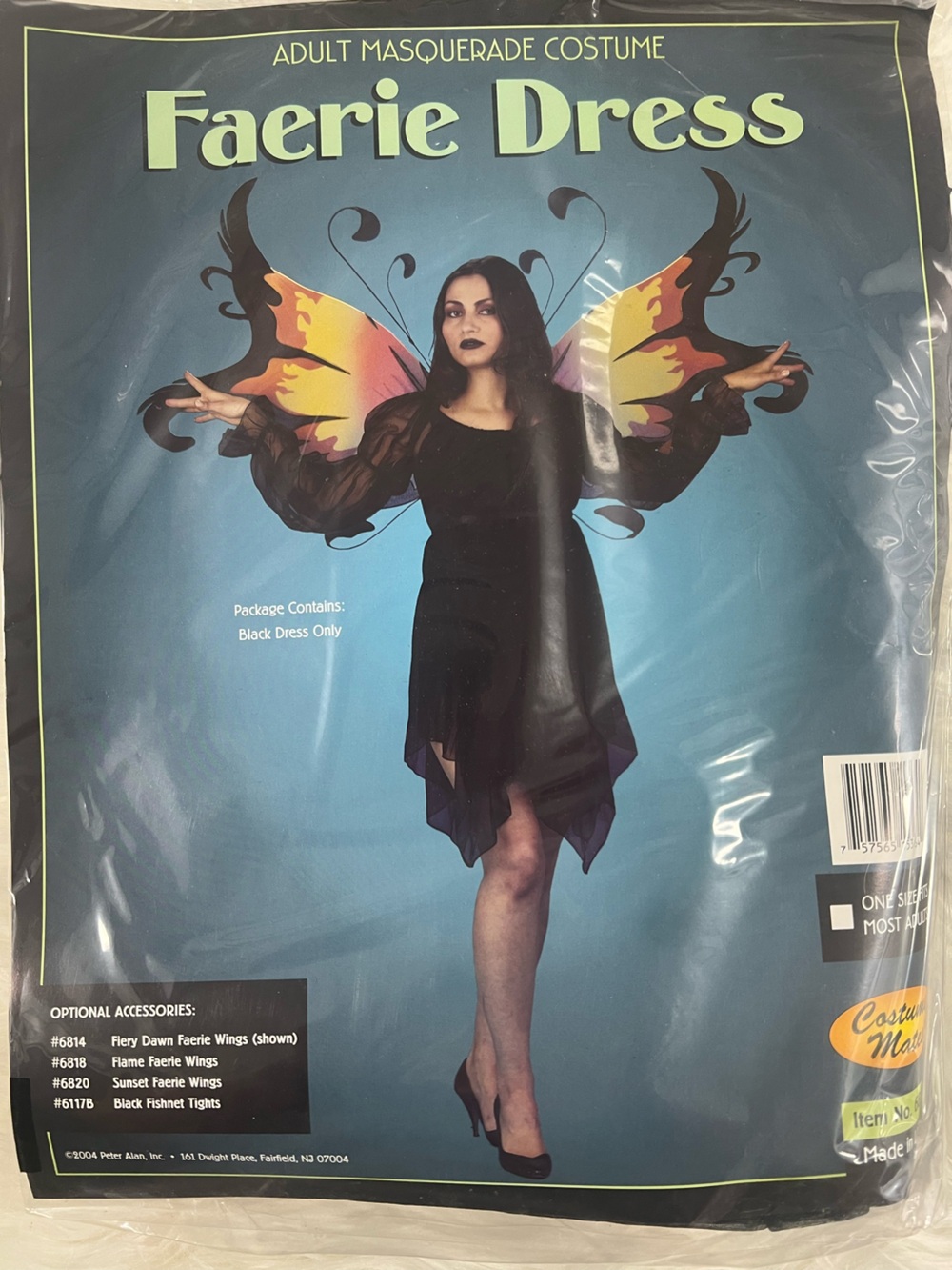 Black Faerie Dress Halloween Costume - OSFM costume mates renaissance Festival